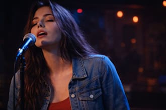 be your female gospel singer, christian worship length song as female vocalist