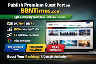 premium guest post with dofollow backlinks on bbntimes