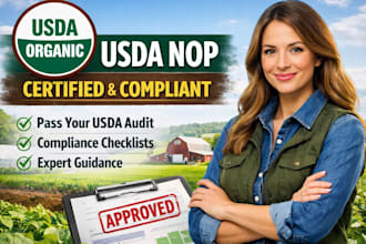 prepare usda nop compliance documents and OSP and organic certification