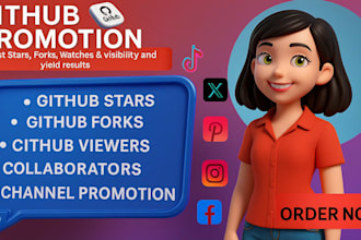 growth your organic github project with expert promotion engagement, traffics