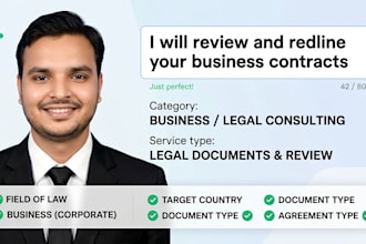 review and redline your business contracts