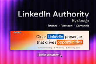 design a linkedin banner for clarity and authority