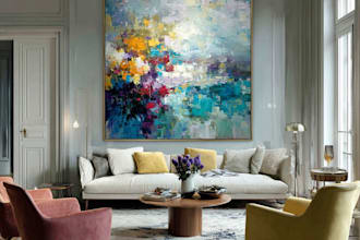 design breathtaking abstract art for your home and office