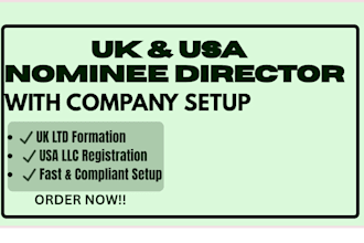 be your nominee director for your business, USA, UK, company setup