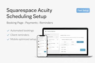 set up acuity scheduling on squarespace booking system