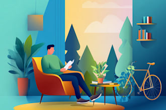 design modern flat 2d illustration for website