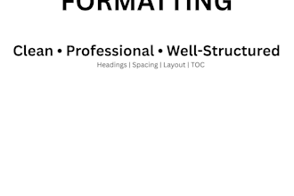 format and organize your word document