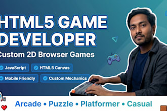 develop custom HTML5 2d browser game with javascript
