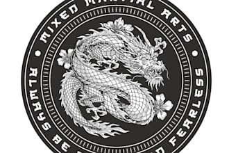 design vintage dinosaur dragon logo