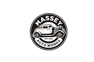 design vintage logo for car automotive auto detailing auto repair brand
