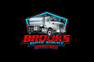 create professional and specially septic truck logo design