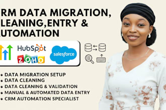 crm data migration data cleaning data entry, CRM automation for hubspot zoho ghl