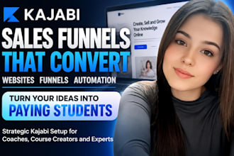 design kajabi website landing page kajabi sales funnel with workflow automation