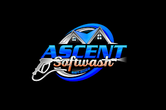 create creative and good looking softwash  logo design