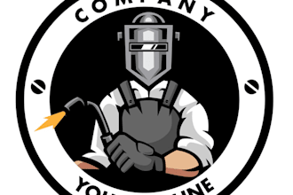 design high quality welder mascot logo