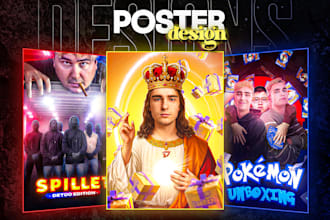 design professional stream posters and flyers