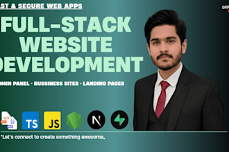 scalable full stack web app with react js, nextjs, typescript, node js