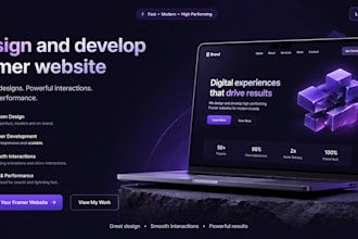 design and develop framer website