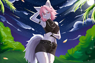 draw furry character art, fursona, anthro, avatar, reference sheet sfw or nsfw