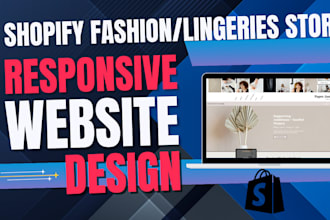 design a lingerie or fashion shopify store