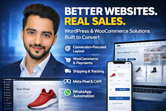 build a conversion focused wordpress or woo commerce website