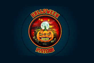 create creative and good looking halloween logo design