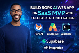 build rork ai or lovable ai web app with supabase backend