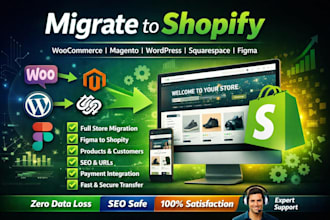 migrate woocommerce magneto wordpress squarespace figma to shopify migration