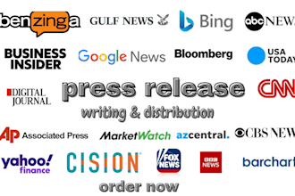 write UK press release USA press release crypto press release distribution
