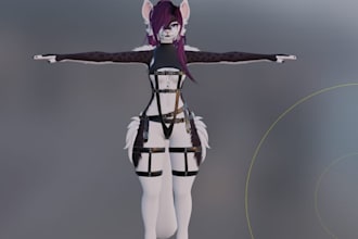 texture, edit 3d vrchat, vtuber, vrc, furry avatar, vroid, nsfw character, sfw