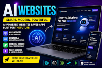 build a professional ai website, ai chatbot, or ai powered web app