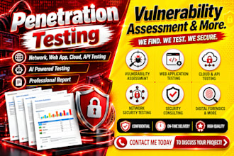 do penetration testing assessment and provide detailed penetration test report