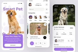develop ai pet care app, pet monitor, pet tracking, pet training, pet health app