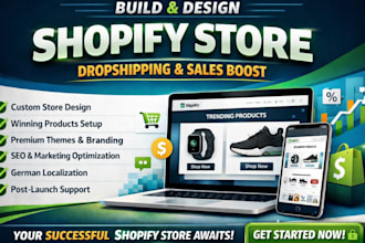 german shopify store design shopify website shopify dropshipping shopify sales