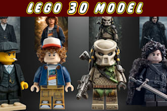 do custom 3d lego model, lego design, lego moc lego toy, lego set and minifigure