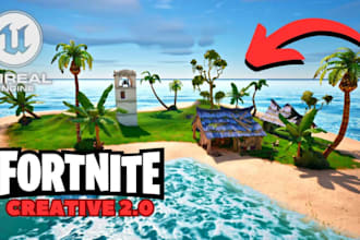 create a professional fortnite uefn map and unreal engine 5 game