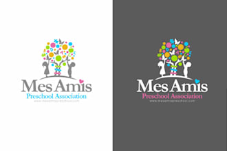 design an childcare, baby care, daycare and preschool logo