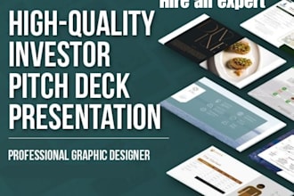 professional powerpoint design investor pitch deck design presentation slides