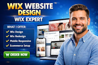 redesign wix website design update fix wix edit wix website new startup website