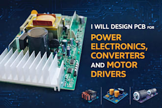 design pcb for power electronic converter and motor driver
