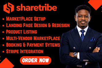 setup sharetribe marketplace, sharetribe online store and website professionally