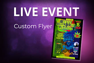design a custom flyer for music concerts and event promotions