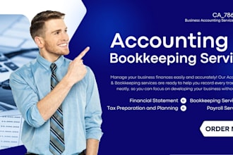 provide accounting and finance services and bookkeeping help