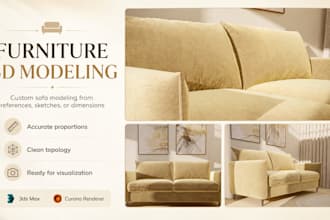 create accurate 3d furniture models in 3ds max
