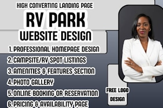 rv park website campground website design rv resort website rv reservation web