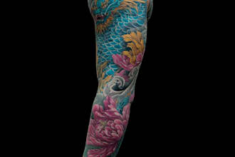 create a tattoo design of tattoo sleeve