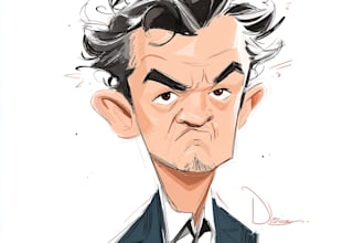 draw halfbody full color caricature