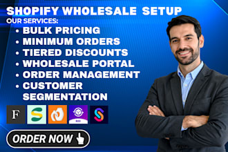 set up shopify b2b wholesale with faire, sparklayer or bss for more sales
