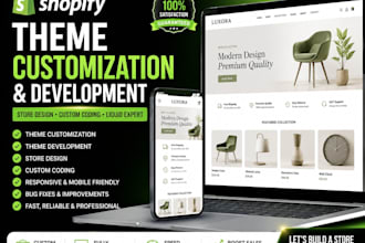 do shopify theme customization, theme development, store design, custom coding