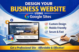design your business website using google site